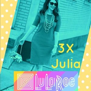 🆕 LLR 3X🎉SALE🎉 💚 LuLaRoe 💚 Julia 3X NWT Dress